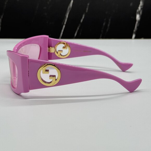 NEW GUCCI SUNGLASSES GG1412S 003 PINK WOMEN EYEWEAR main image 5